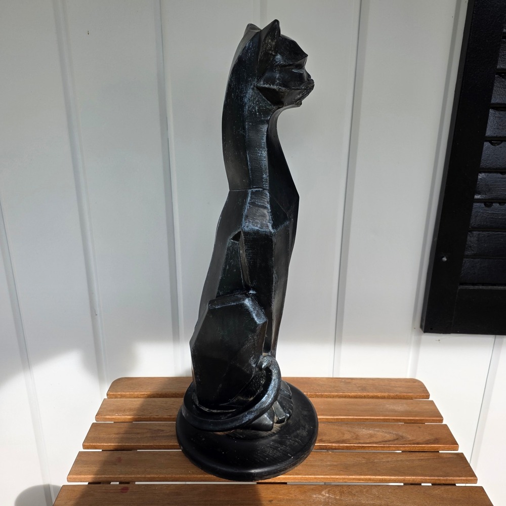 Vtg universal statuary corp. siamese Cat Statue Tall 24" MCM Floor Decor feline - Picture 4 of 16